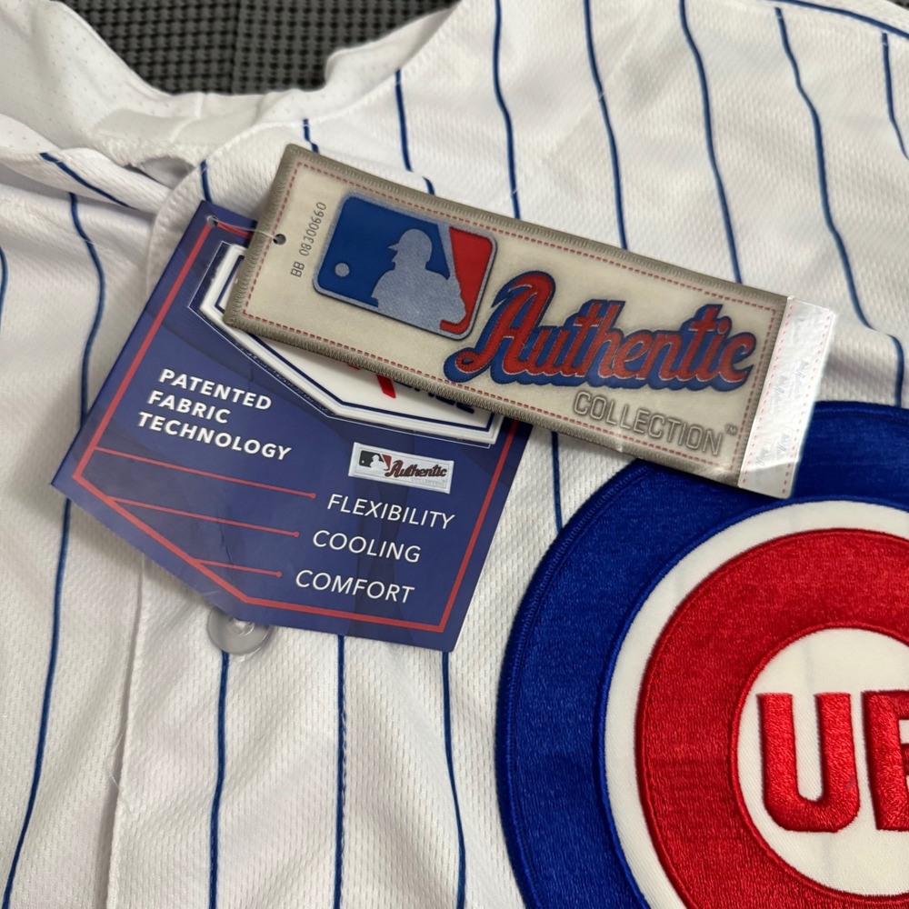Majestic Chicago Cubs MLB 150th Anniversary Flex Base Authentic Jersey 52 NWT - Picture 5 of 9